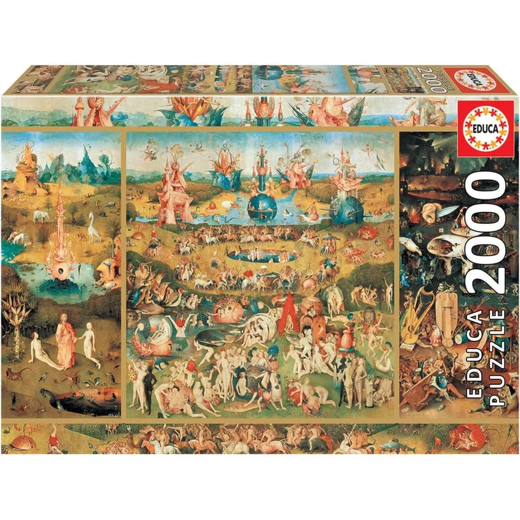 Educa Borras - Genuine Puzzles, 2000 Teile, der Garten der Lusten (18505)