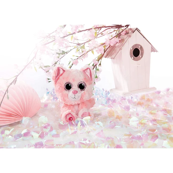 Nici Glubschis Kuscheltier Katze Dreamie 15cm, Plüschtier mit großen Glitzeraugen 45554, pink – Bild 7