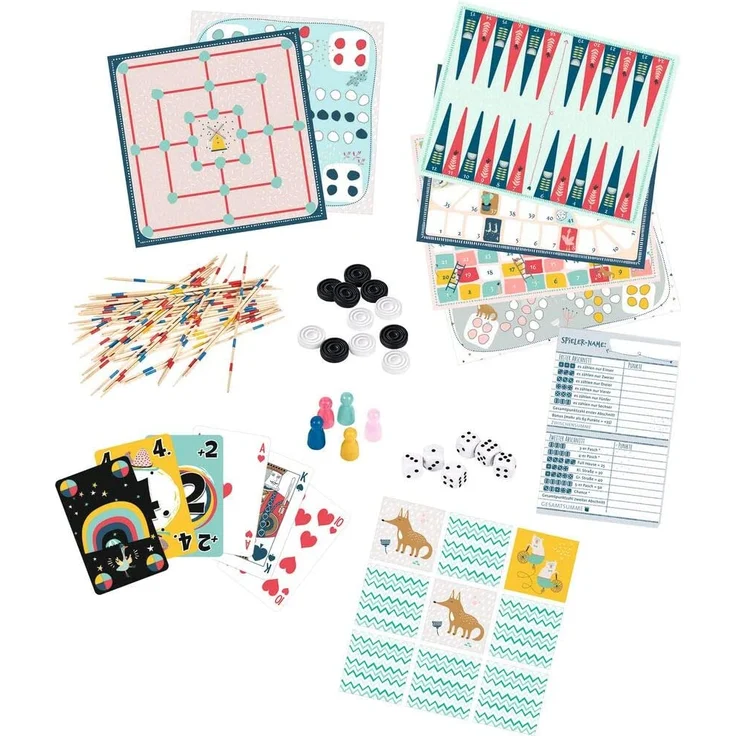 Spiele-Sammlung für die ganze Familie | Spiele-Klassiker im modernen Design | Perfekt zum Verschenken – Bild 2