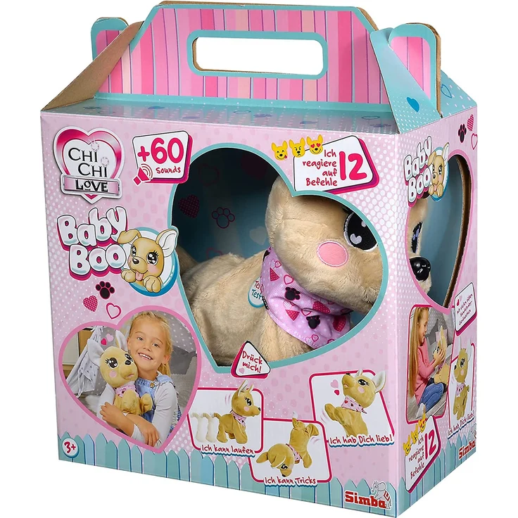 Simba 'Chi Chi Love Baby Boo', Funktionsplüsch, 30 cm, beige, ab 3 Jahren – Bild 11