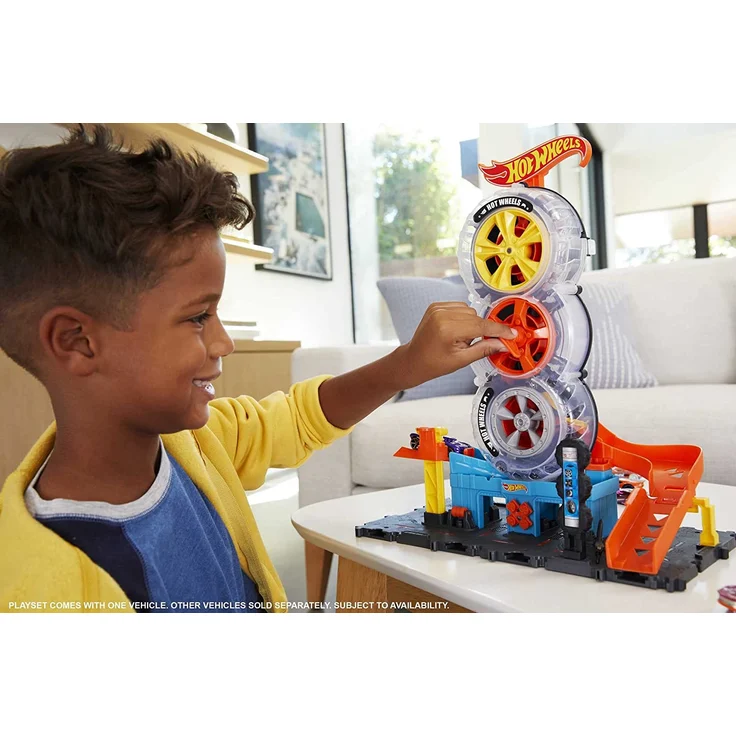 Mattel - Hot Wheels® City Super Reifenshop Spielset – Bild 2