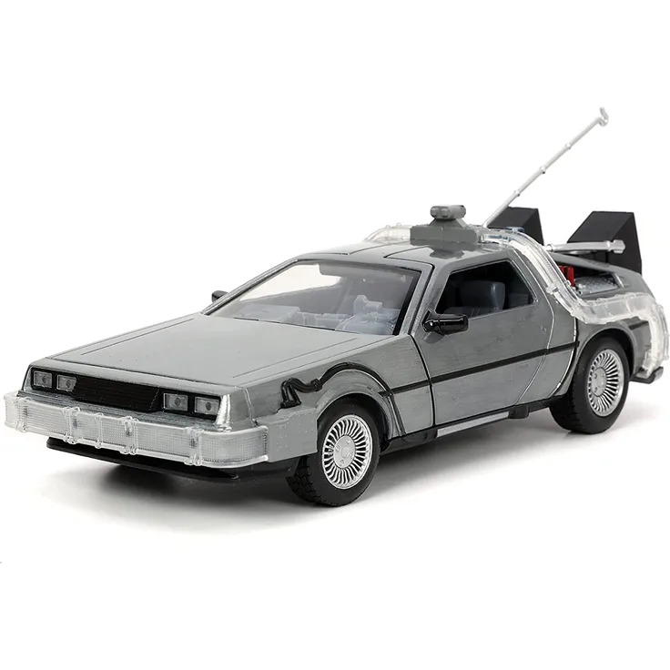 Jada Toys 253255038 Time Machine Back to The Future 1, 1:24, Silber
