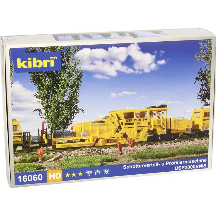 16060 Kibri H0 Bausatz Schotterverteil- u. Profiliermaschine