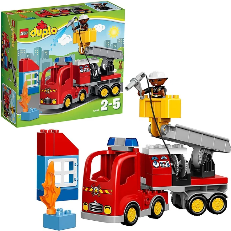 LEGO Duplo 10592 - Löschfahrzeug, Spielzeug für drei Jährige Kinder – Bild 3