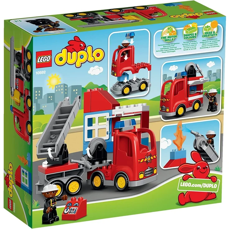 LEGO Duplo 10592 - Löschfahrzeug, Spielzeug für drei Jährige Kinder – Bild 2