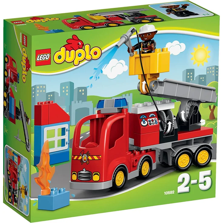 LEGO Duplo 10592 - Löschfahrzeug, Spielzeug für drei Jährige Kinder – Bild 8