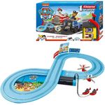 Carrera FIRST 'PAW PATROL On the Track', 2,4m Rennstrecken-Set, 2 ferngesteuerte Fahrzeuge mit Chase und Marshall, mit Handregler & Streckenteilen, Spielzeug für Kinder ab 3 Jahren