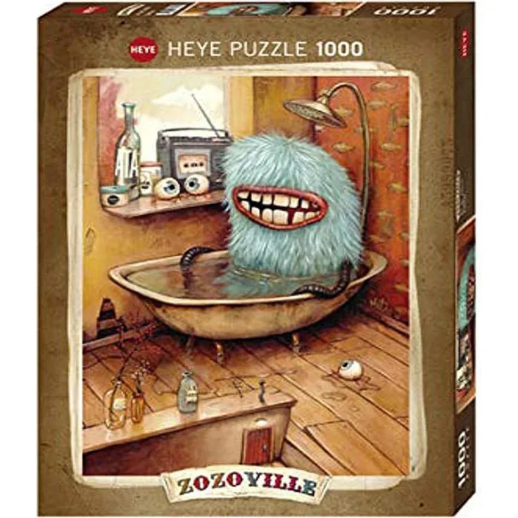 Heye 29539 - Standardpuzzle, Zozoville, Bathtub, 1000 Teile
