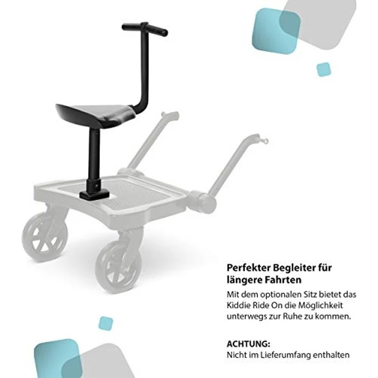 ABC Design 'Kiddie Ride On 2' Buggyboard für Mint, Okini, Salsa, Turbo, Condor, Tereno, Viper und Zoom Kollektion 2021 Black – Bild 3