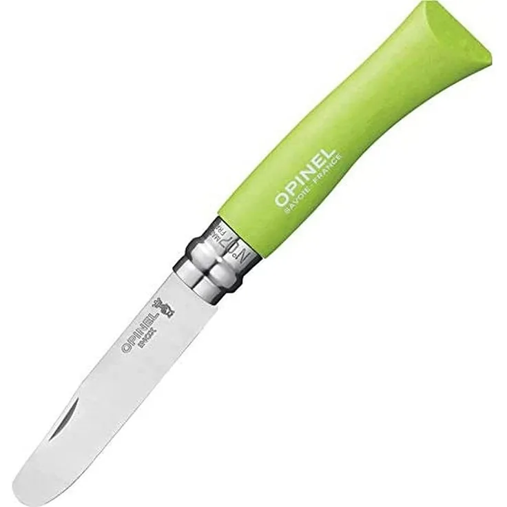 Opinel Kindermesser, rostfrei, Buchenholz grün