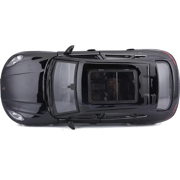 Bburago Porsche Macan: Modellauto im Maßstab 1:24, Türen und Motorhaube zum Öffnen, lenkbar, 19 cm, schwarz (18-21077) – Bild 12