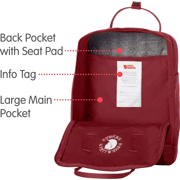 Fjällräven Re-Kanken ox red - Größe 16 Liter – Bild 6