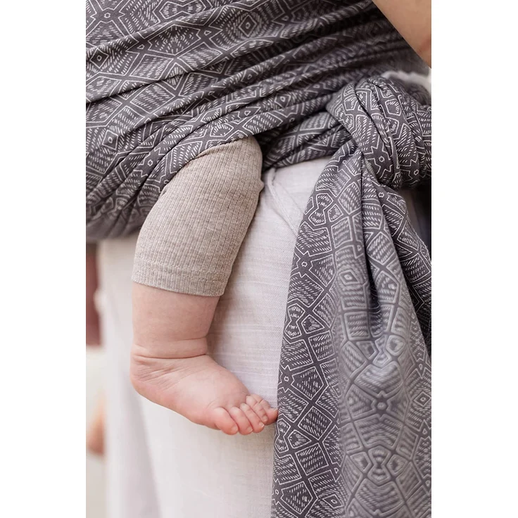Boba Baby Tragetuch Neugeborene - Elastisches Babytragetuch und Stilltuch für Unterwegs - Einfach zu binden - Babytrage Neugeborene ab Geburt bis 16kg (Kahla) – Bild 6