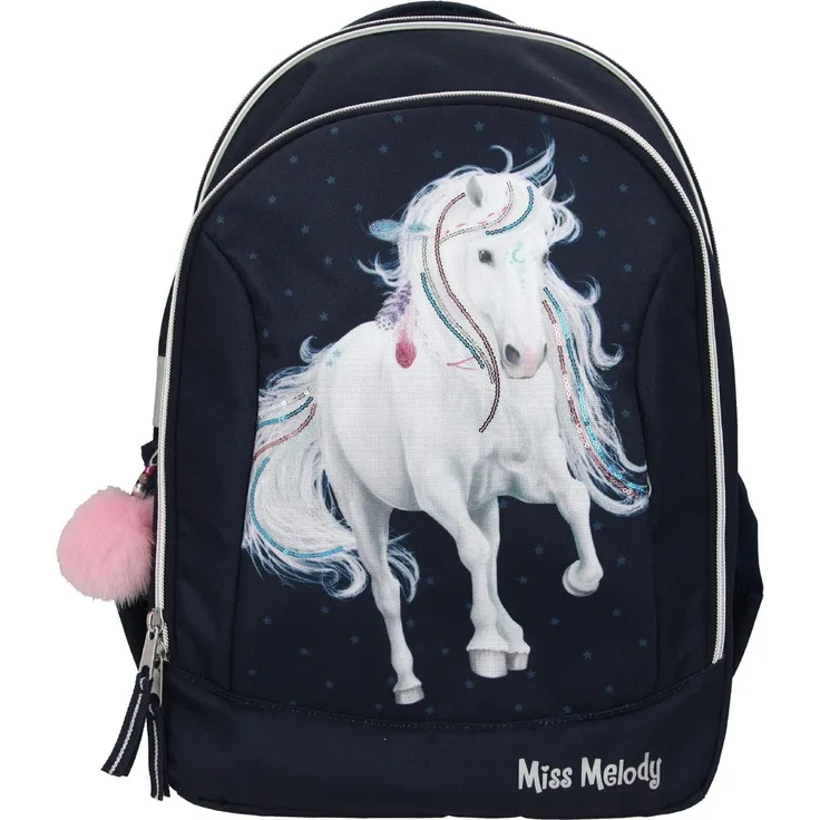 Depesche Schulrucksack Miss Melody - Motiv: Blau,Azul, 43 cm, 0,7 kg - Farbe: blau