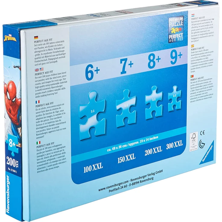 Ravensburger – 12694 Notebookkühler – Puzzle Spiderman 200 Teile – Bild 3