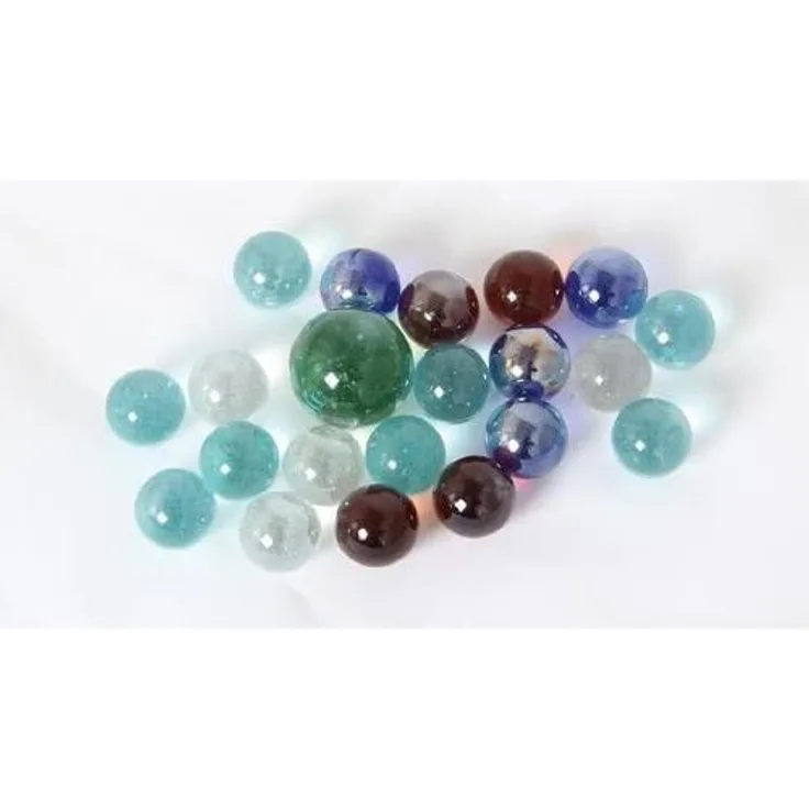 Bartl Murmel-Set bunt klar 20 kleine (16 mm) Murmeln und eine große (21 mm) Murmel Murmelspiel