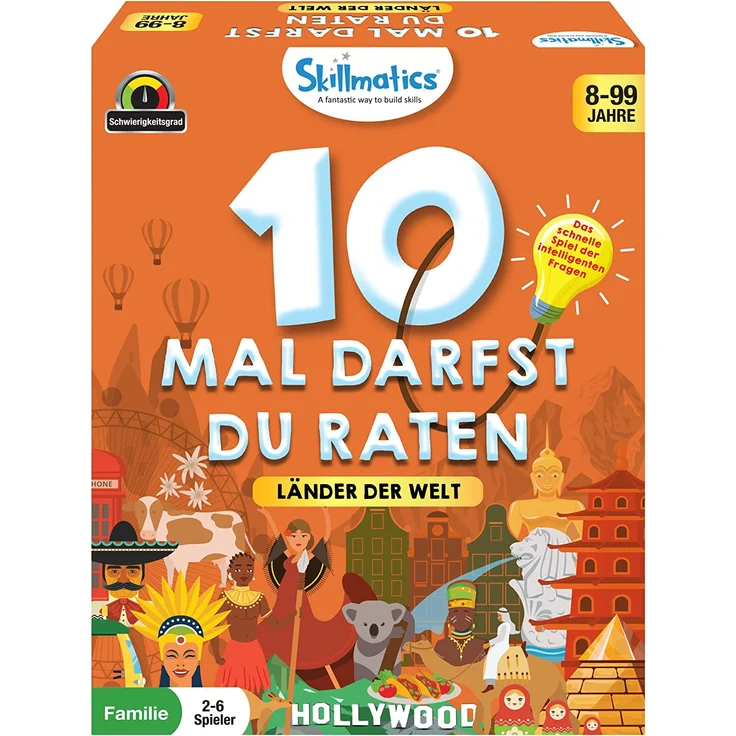 Skillmatics Kartenspiel : 10 Mal darfst du raten Länder der Welt I Geschenke für Kinder ab 8 Jahren I Groβer Spaβ für Reisen und Familienspiel Abende – Bild 1