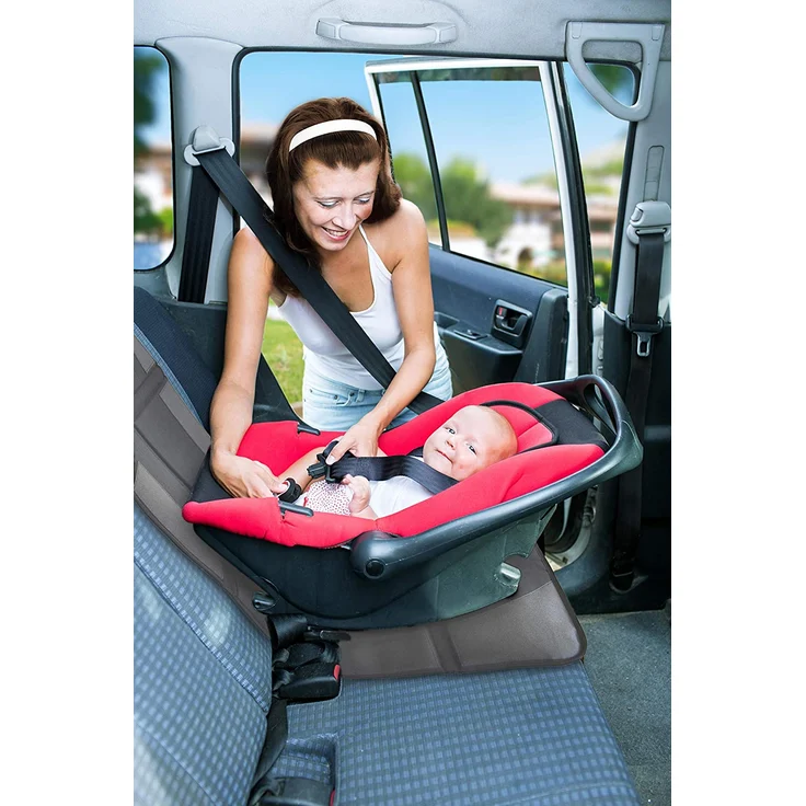 Autositzauflage Grau (Premium Royal-Oxford-Material) zum Schutz vor Kindersitzen Isofix geeignet, Auto-Kindersitzunterlage wasserabweisend, Autositzschutz, Unterlage, Schoner in universeller Passform – Bild 2