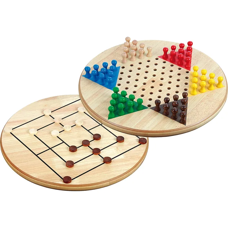 Philos 3304 Halma-Mühle-Kombination, Maxi, Strategiespiele