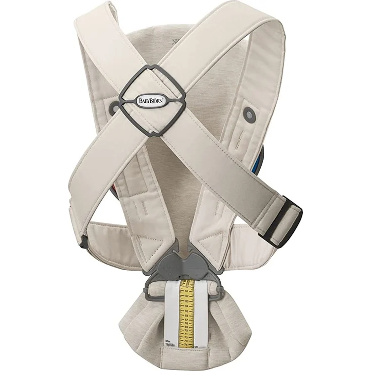 BabyBjörn Mini 3D Jersey Babytrage Hellbeige Beige – Bild 3
