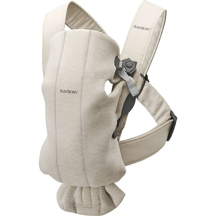 BabyBjörn Mini 3D Jersey Babytrage Hellbeige Beige