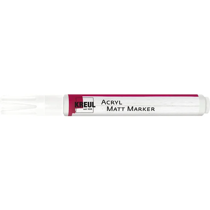 Kreul Acryl Matt Marker Medium weiß – Bild 1