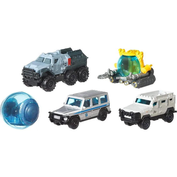 Mattel Matchbox FMX40 - Jurassic World Die-Cast Spielzeugauto, sortiert, 5er-Pack
