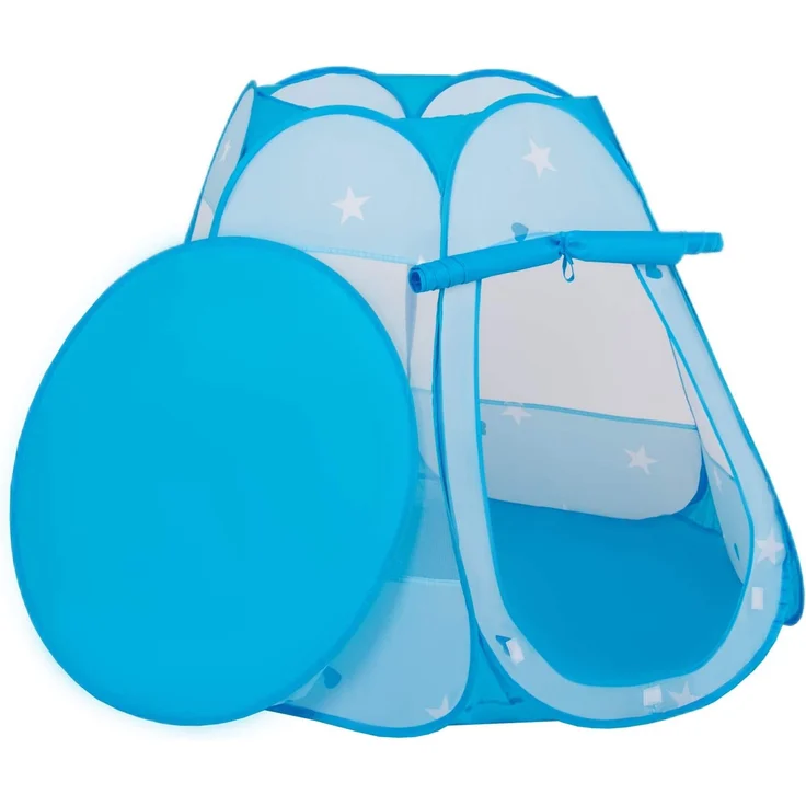 Selonis Baby Spielzelt Mit Plastikbällen Zelt 105X90cm/200 Bälle Plastikkugel Kinder, Blau:Gelb-Grün-Blau-Rot-Orange – Bild 4