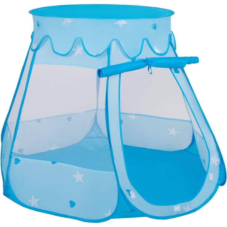 Selonis Baby Spielzelt Mit Plastikbällen Zelt 105X90cm/200 Bälle Plastikkugel Kinder, Blau:Gelb-Grün-Blau-Rot-Orange – Bild 3