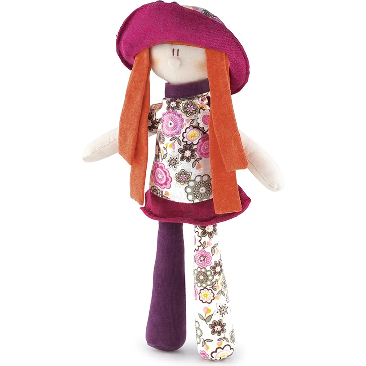 Trudi 19429 - Stoffpuppe mit rotem Haar Ambre Plüsch