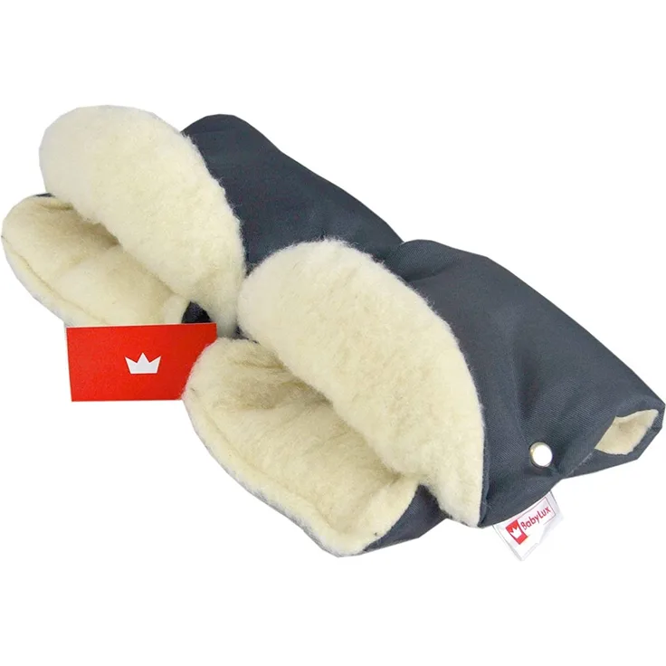 Babylux Lammwoll-Handmuff für Kinderwagen Graphit - Preisvergleich