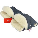 Babylux Lammwoll-Handmuff für Kinderwagen Graphit - Preisvergleich