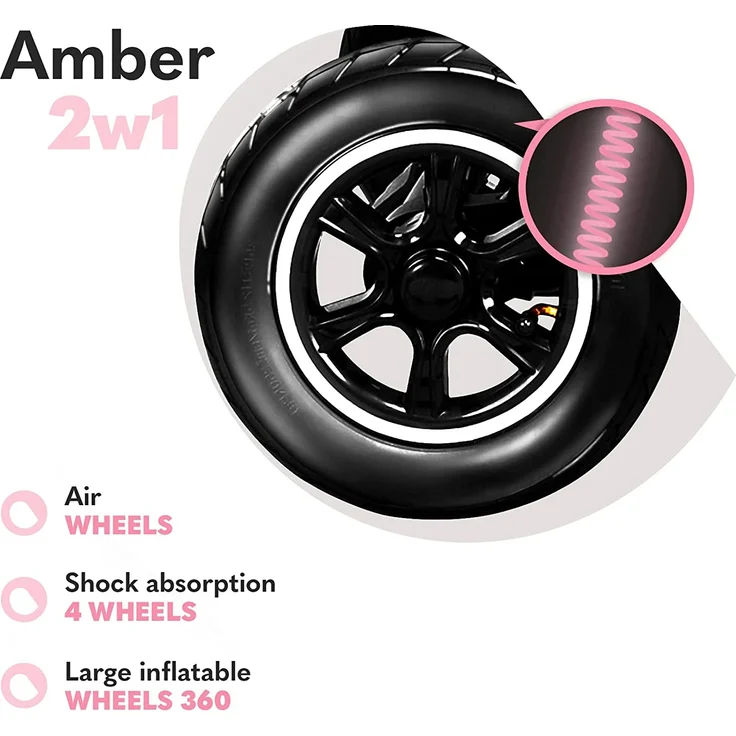 lionelo Kombikinderwagen Amber 2 in 1 Blue Navy – Bild 7