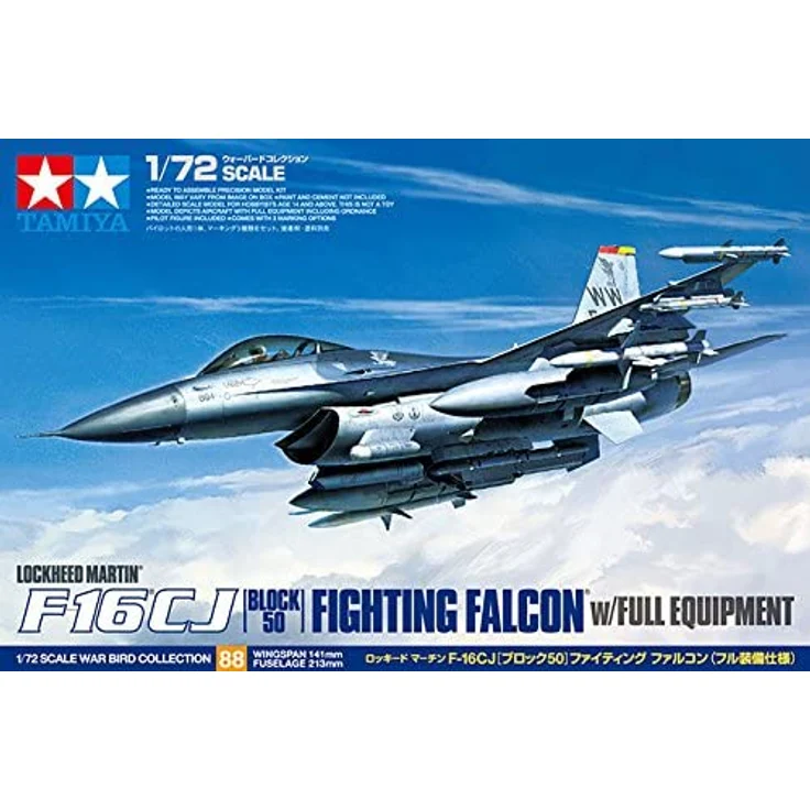 Tamiya Lockheed Martin F-16 CJ Block 50 Fighting Falcon 1:72 (300060788) – Bild 6