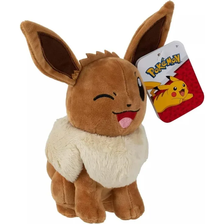 Pokemon Plüsch-Figuren | 20 cm Plüsch-Tier | Stofftier | Kuscheltier Zwinker Evoli