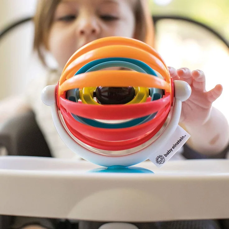 Baby Einstein, Sticky Spinner Spielzeug, perfekt auf Reisen oder für unterwegs, saugfähiger Boden zum Anbringen auf glatten Oberflächen - Preisvergleich – Bild 4