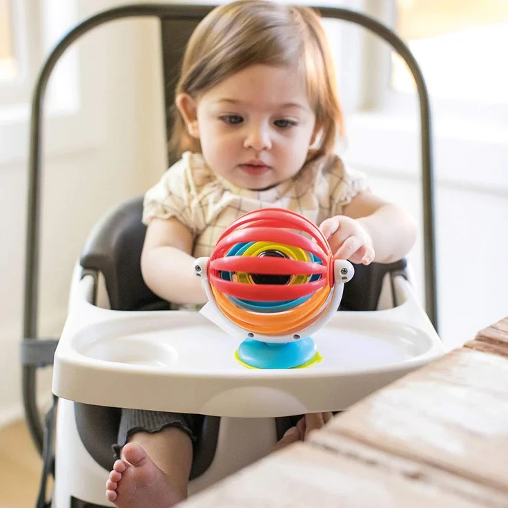 Baby Einstein, Sticky Spinner Spielzeug, perfekt auf Reisen oder für unterwegs, saugfähiger Boden zum Anbringen auf glatten Oberflächen - Preisvergleich – Bild 5