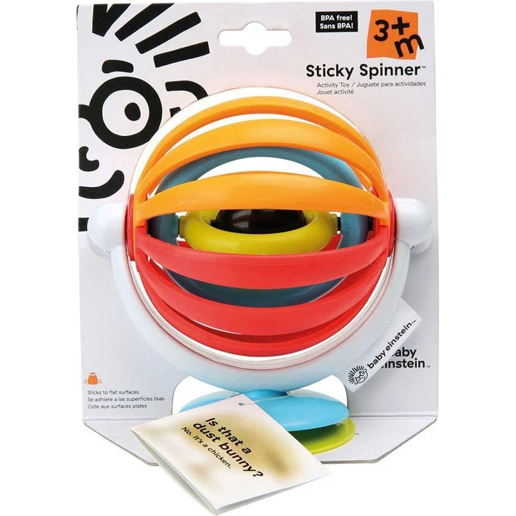 Baby Einstein, Sticky Spinner Spielzeug, perfekt auf Reisen oder für unterwegs, saugfähiger Boden zum Anbringen auf glatten Oberflächen - Preisvergleich – Bild 2