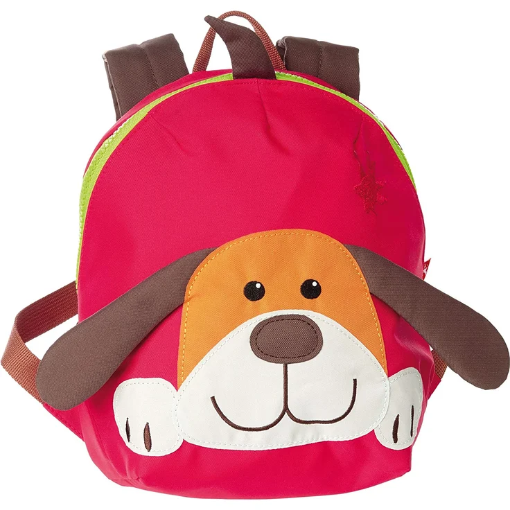sigikid, Jungen und Mädchen, Mini Rucksack, Motiv Hund, Rot-Braun, 24219 – Bild 1