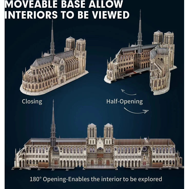 Cubic Fun - 3D Puzzle Notre Dame De Paris Frankreich Special Edition – Bild 5