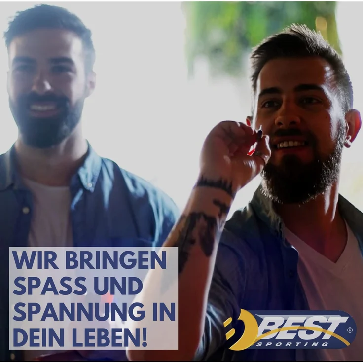 Best Sporting Dartscheibe elektronisch Oxford Evolution I Dartscheibe elektronisch mit LED-Anzeigen I E-Dartscheibe mit 12 Dartpfeilen & Ersatzspitzen I Dartboard Kabinett mit Walnuss-Optik – Bild 5