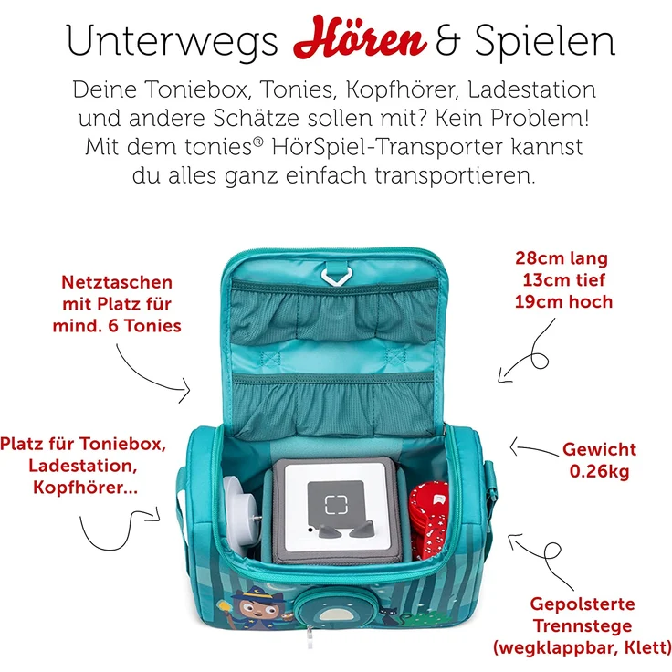 Tonies 'HörSpiel-Transporter Unter dem Zaubermond', zum Transport der Toniebox und der Toniefiguren – Bild 2