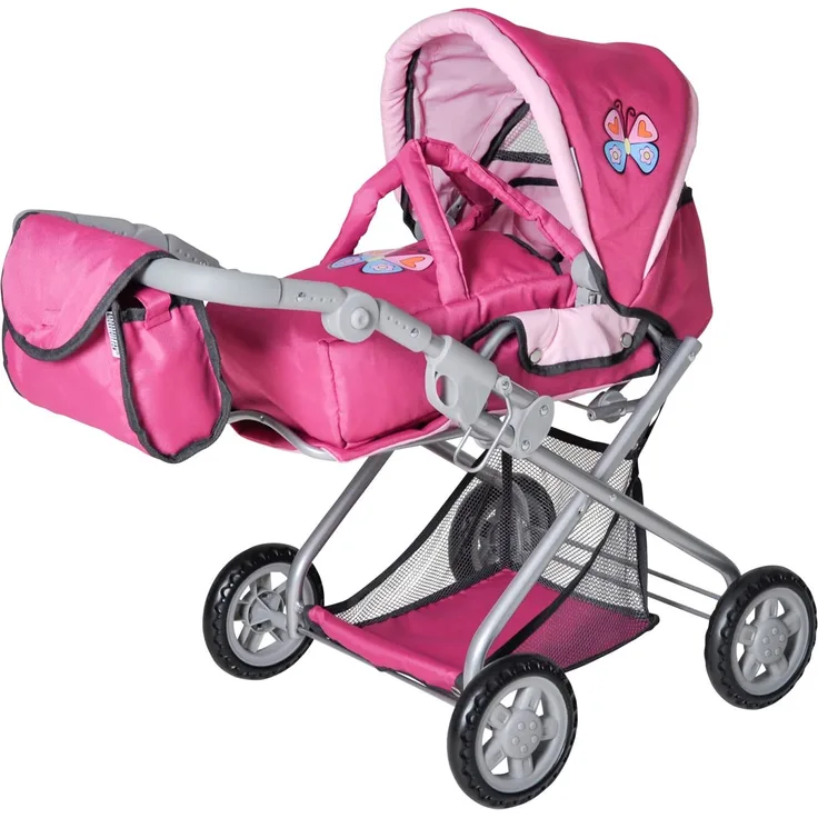 Knorrtoys 61888 - Puppenkombi Kyra - pink with butterfly