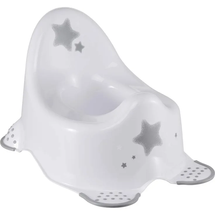 keeeper Stars Babytopf, Ab ca. 18 Monate bis ca. 3 Jahren, Anti-Rutsch-Funktion, Adam, Weiß