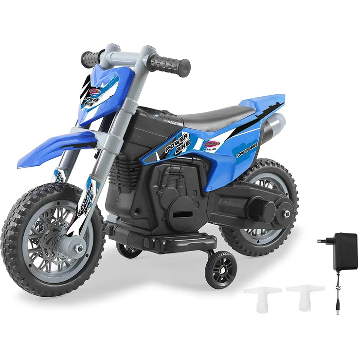 Jamara Ride-on Motorrad Power Bike blau 6V 460678