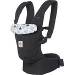 ERGObaby Babytrage für Neugeborene bis Kleinkind, Triple Triangles Adapt 3-Positionen Ergonomische Baby-Tragetasche Kindertrage Rückentrage