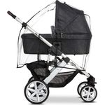 ABC Design Universal Regenschutz – für Kinderwagen mit Babywanne & Sportsitz – Schadstofffrei – Farbe: transparent