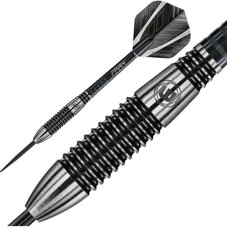 WINMAU Blackout 2: 26g Profi Wolfram Steeltip Dartpfeile Set mit Flights und Schäfte – Bild 4