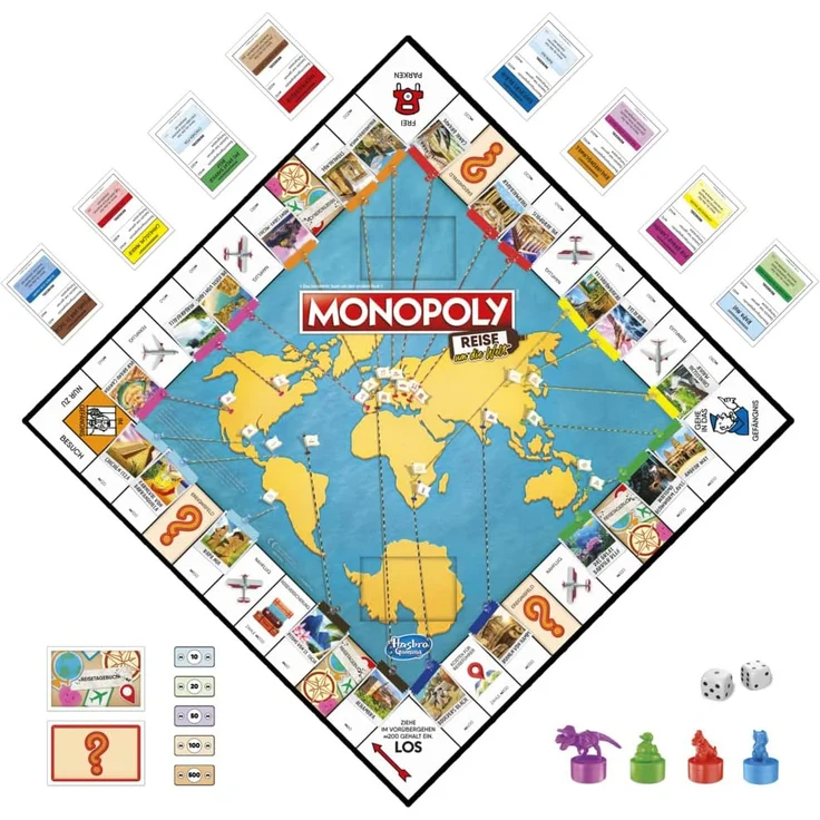 Hasbro - Monopoly Reise um die Welt – Bild 3