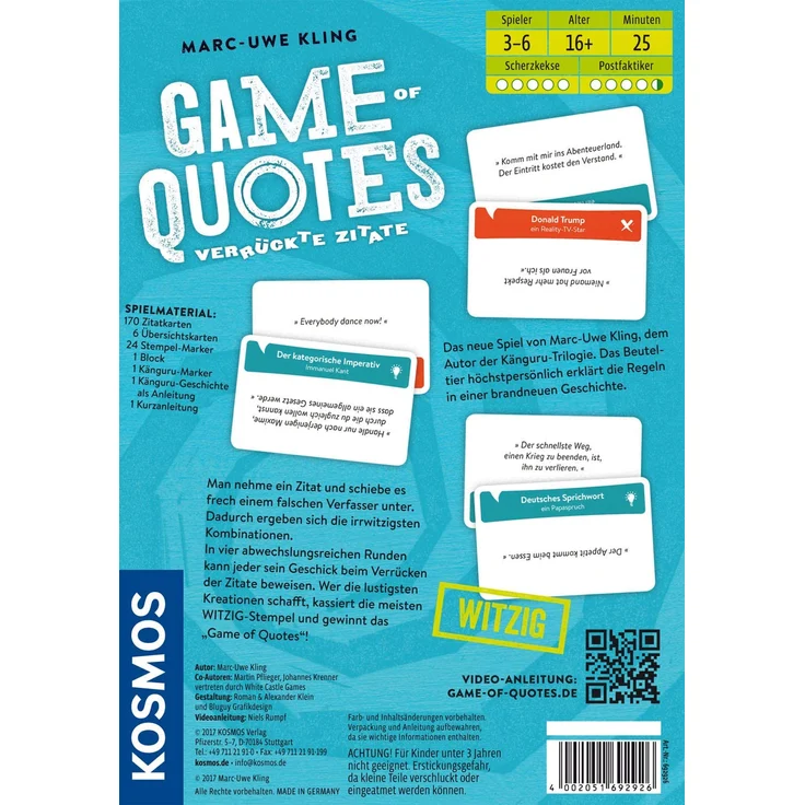 Kosmos Spiel Game of Quotes – Bild 2